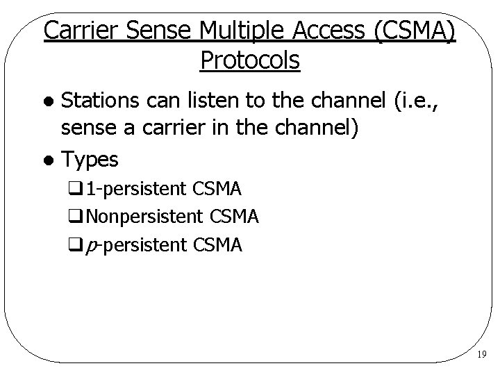 csma protocol in computer network
